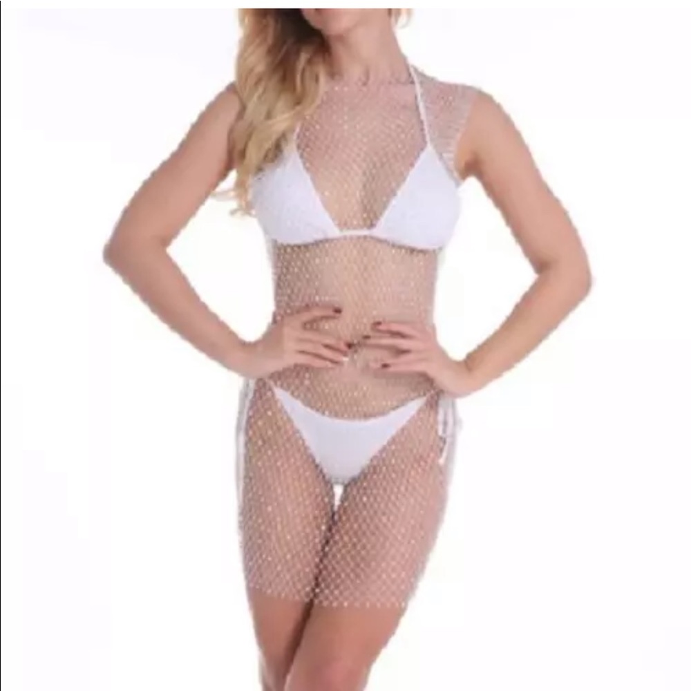 Black glittery glam swim cover up - Picture 5 of 6